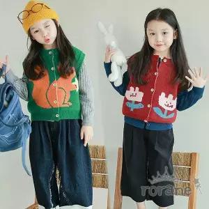 [보리보리/로라네]주니어 여아 아동 니트 조끼