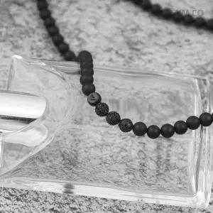 알마니 EGS3029 독수리 엠블럼 블랙 볼체인 유니크 데일리 남자 스틸 목걸이 c