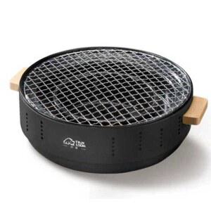 휴대용 화로 블랙 캠핑 숯불구이 전기 꼬치 대형용 숯불