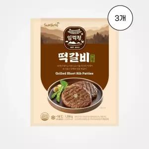 [삼양] 임꺽정 떡갈비 1.2kg, 3개