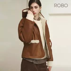 [ROBO] 로보 25FW 리버시블 후드 숏 무스탕