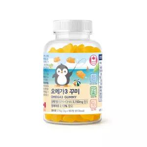 네이처그랜드 오메가3 꾸미 90구미 식물성 펙틴 1일2꾸미 오렌지맛