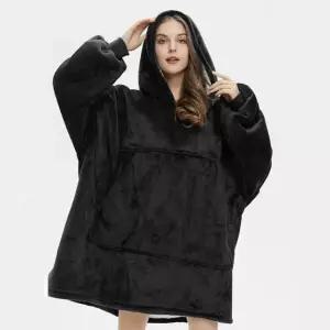 고품질 집순이 후드 수면 잠옷 담요옷 롱 후드 후리스 극세사 (WFFXC6J)