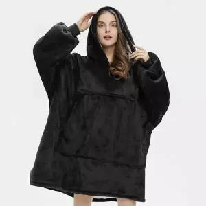 집순이 후드 수면 잠옷 담요옷 롱 후드 후리스 극세사 (WFFXC6J)