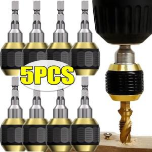 셀프락 드릴 비트 홀더 퀵 릴리즈 육각 샹크 어댑터 연장 드라이버 컨버터 핸들 척