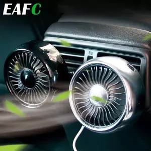 EAFC 자동차 팬 USB 전원 전기 자동차 냉각 팬 휴대용 3 속도 밴 트럭 SUV 용 강력한 공기 흐름 공기 순환