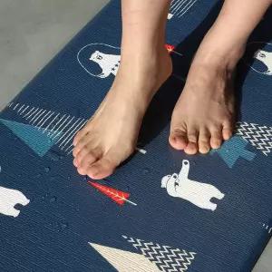 도톰한 고밀도 14T 양면 PVC 국산 주방매트 95x45 중쿠션매트 주방발매트 욕실