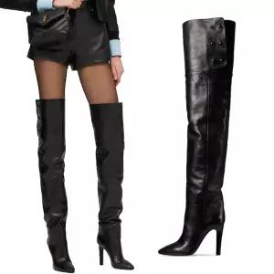 가보시 싸이하이 킬힐 오버니 슬림라인 니하이롱부츠 롱부츠