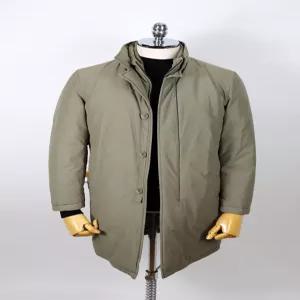 [캠브리지멤버스]클럽캠브리지 구스다운 하이넥 패딩 코트 다크베이지