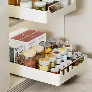 싱크대 슬라이드 레일 선반 하부장 슬라이딩 선반 주방 씽크대 양념장 레일