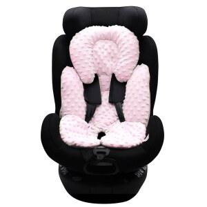 카키블린 유아용 카시트 인서트, 헤드 앤 바디 서포트, 서포트 베이비, 2-in-1 리버서블 쿠션, 소프트 유모차 쿠션 바운서, 유모차, 스윙(핑크)