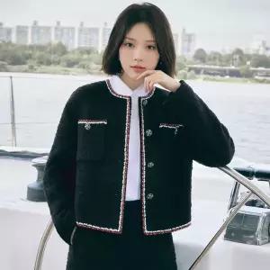 [케네스레이디][BYLYNN]레피넌 트위드 자바라 울 자켓 EWJKOL0100