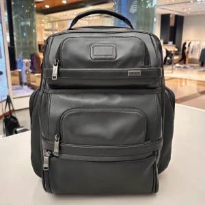 투미 알파3 남성 가죽 노트북 백팩 1173431041