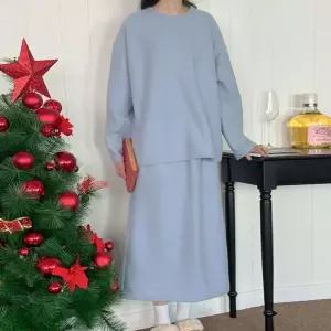 [하프클럽/] 웜기모후리스치마세트 ARV859M512 빅사이즈