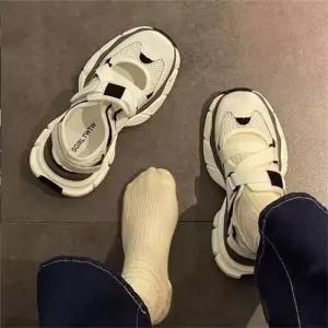 어글리 통굽 샌들 여성 여름 스니커즈샌들 쿠션슬리퍼