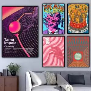 스타 인기 수집품 밴드 내구성 그림 방수 타메 장식 캔버스 클래식 벽 가수 임팔라 포스터 음악