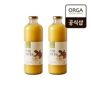 [풀무원][올가] ORGA 무가당 유기농 사과주스 1000ml x 2개[35625268]