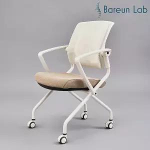 바른자세연구소 듄 폴딩(folding) 책상의자 컴퓨터 회의용 사무용 사무실 강당 접이식의자