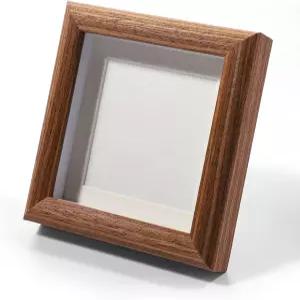 알류소 4x4 섀도우 박스 액자 작은 전시 케이스 액자에 기억 스포츠 기념품 결혼식 핀 상 티켓 및 사진을