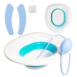 산후 관리 및 를 위한 좌욕탕, 변기용 플러셔가 있는 접이식 더 깊고 황량하여 모든 변기에 적합합니다