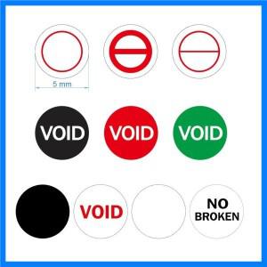 400pcs 5mm 나사 구멍 보안 인감 보증 무효 깨지기 쉬운 종이 스티커 Tamper Evident Removal Proof Repair