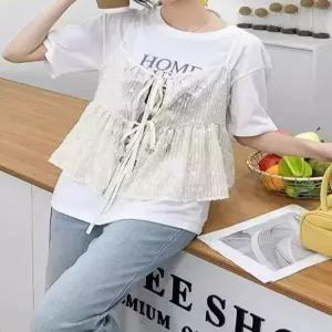 자수 쉬폰 뷔스티에 바캉스 플라워 홀터넥 루즈핏 페이즐