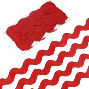 M 미터XITY 릭 랙 트림 10야드 25mm / 바느질용 1인치 웨이브 굽힘 프린지 트리밍 리본 /DIY 공예품 /옷