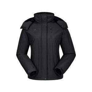 CAMEL스포츠 여성 방수 단열 겨울 코트 재킷 따뜻한 스키 방풍 플리스 후드 스노우 스노보드