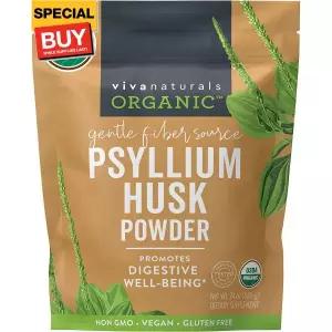 유기농 차전자피 분말 1.5 파운드 쉽게 혼합할 수 있는 섬유질 보충제 미세한 Gr