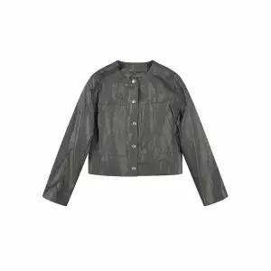 [하프클럽/미센스]라운드넥 가죽자켓_MB42LEMD01Z