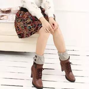 발토시 기모스타킹 디자인 기모레그워머 무릎토시 여성다리토시 워머 다리토시 다리 겨울용 보온 두단추