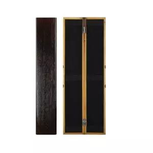 프리미엄 찌케이스 목줄함 정리용 박스 오동나무 헤어라인 45cm