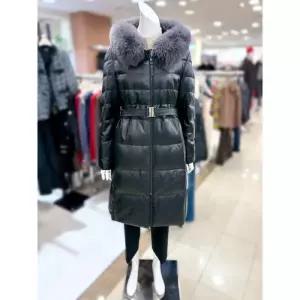 소고 세이브존01 폭스퍼 양가죽 구스 롱 점퍼 AL4WA10_BK