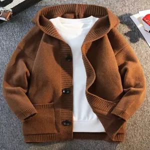 남여공용 빅사이즈 후드가디건 니트가디건 간절기