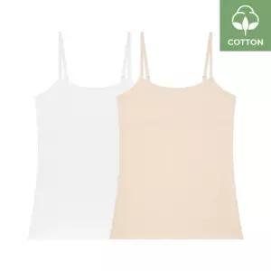 수아팜 [3컬러 구성] 주니어 코튼 스판 런닝브라 끈나시형 2매 세트