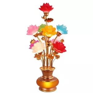 연꽃 램프 등신불 불교 절 무드등  사찰