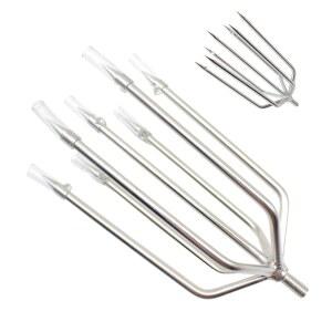 프레기토 낚시 작살, 스테인리스 스틸 철조망 알루미늄 합금 막대, 야외 상륙용 대형 물고기 개구리용 8mm 나사 포함 Gig Gaff