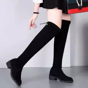 여성 스웨이드 캐주얼 무릎 롱 부츠 여성신발 여성부츠 롱부츠 장화