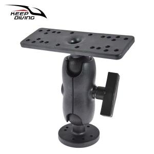 카약 전자 어군 탐지기 검출기 파인더 마운트  360 도 회전 범용 GPSMAP 서포터 나일론 보트 액세서리