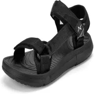 아치 지지대가 있는 SUITSER 남성 하이킹 샌들 - 쿠션 스포츠 운동 워킹 야외 여름 편안한 캐주얼 방수
