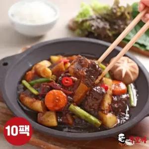 [무보까] 국내산 한돈 순살 돼지갈비찜 500g x 10팩, 삼겹 돼지갈비찜