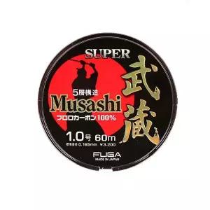 [하프클럽/]푸가 무사시 플로로 슈퍼카본 60m 1.0호 바다목줄/민물원줄
