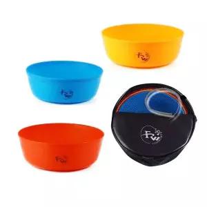 [하프클럽/]피싱위드 3색 민물 떡밥 그릇 3종 세트 가방포함