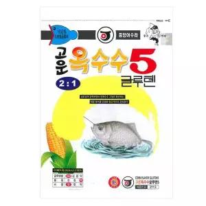 [하프클럽/]중앙어수라 고운 옥수수5 글루텐 50g 5개입 섬유질 황금 떡밥 붕