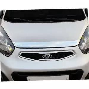 모닝 크롬 후드 가드 버그 보호 몰딩