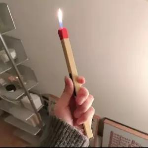 선물 라이터 유니크한 성냥 나무 라이타 긴 대형 빅사이즈 1개