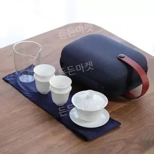 휴대용 다기세트 다도세트 캠핑 여행용 찻잔