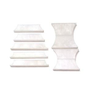 [미국배송] 오그드니 기타 프렛보드 마커 인레이 스티커 데칼 및 진주 쉘 핑거보드의 자연스러운 화이트 마더 베이스용