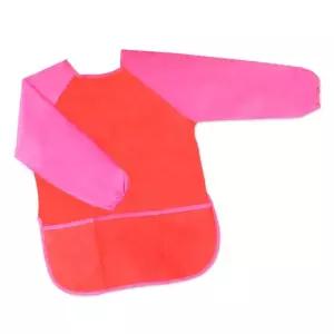 아트 미술가운레드핑크/일회용팔토시/작업용앞치마/미술토시/어린이가운/미술놀이가운/아동앞치마