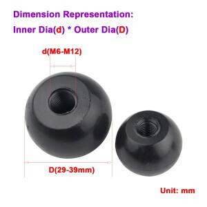 M6M8M10M12 베이클라이트 둥근 볼 헤드 핸들 너트 공작 기계 손잡이 핸드휠